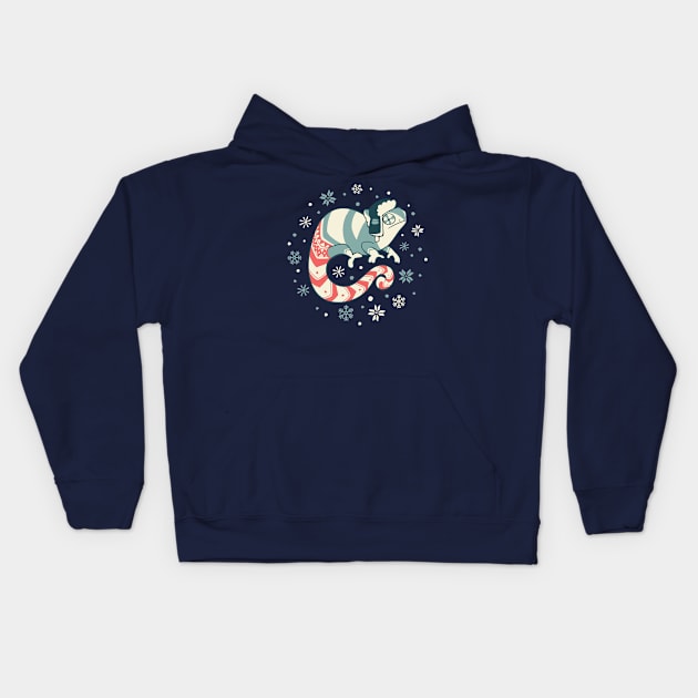 Charming Chameleon Kids Hoodie by Colordrilos